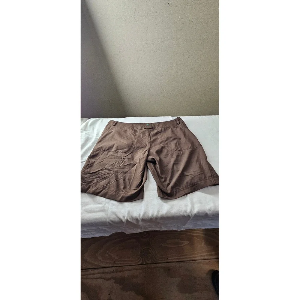 Magellan Sportswear Womens Brown Outdoor Hiking Shorts Size 12‎ Polyester Pocket